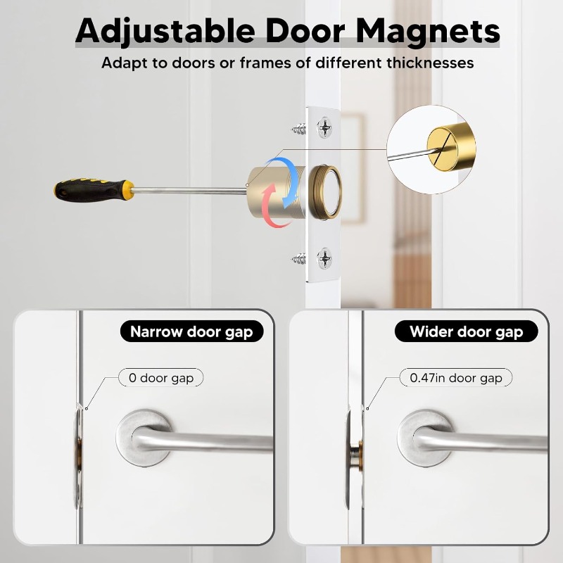 2PCS Invisible Magnetic Door C - Furniture Hardware Fitting recension och pris