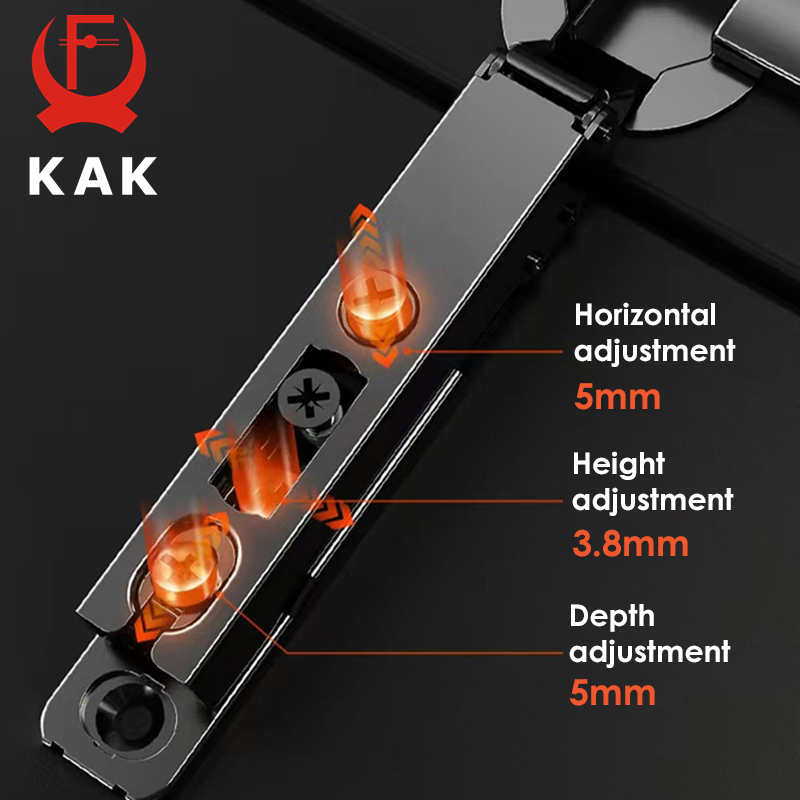 KAK 2PCS Hidden Hydraulic Kitc - Cabinet Hinge Overlay recension och pris